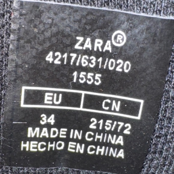 Zara Red Sneakers with High-Top Design and Zipper Size Closure Size 34 EU - Picture 8 of 10